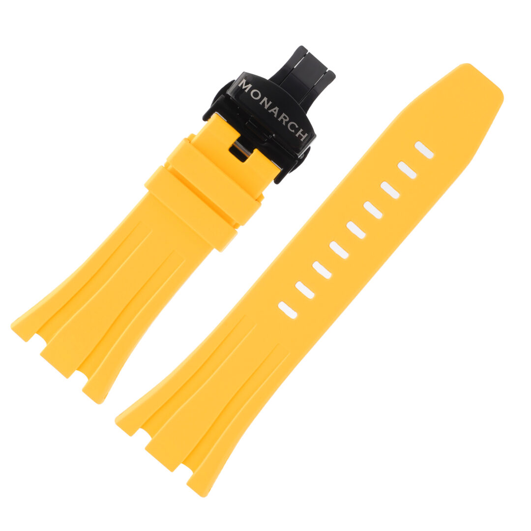 monarch-bracelet-silicone-pour montre - jaune